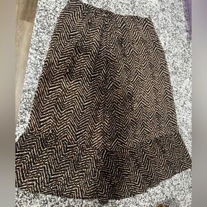 Laura Ashley Brown and Black Skirt